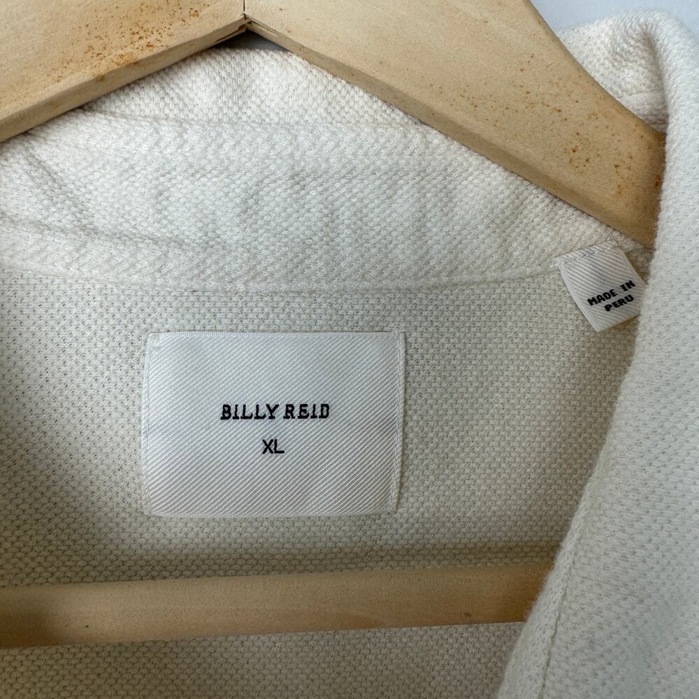 Billy Reid Men's Long Sleeve Yellowhammer Cotton & Linen Knit Button Up Shirt XL - Picture 3 of 9
